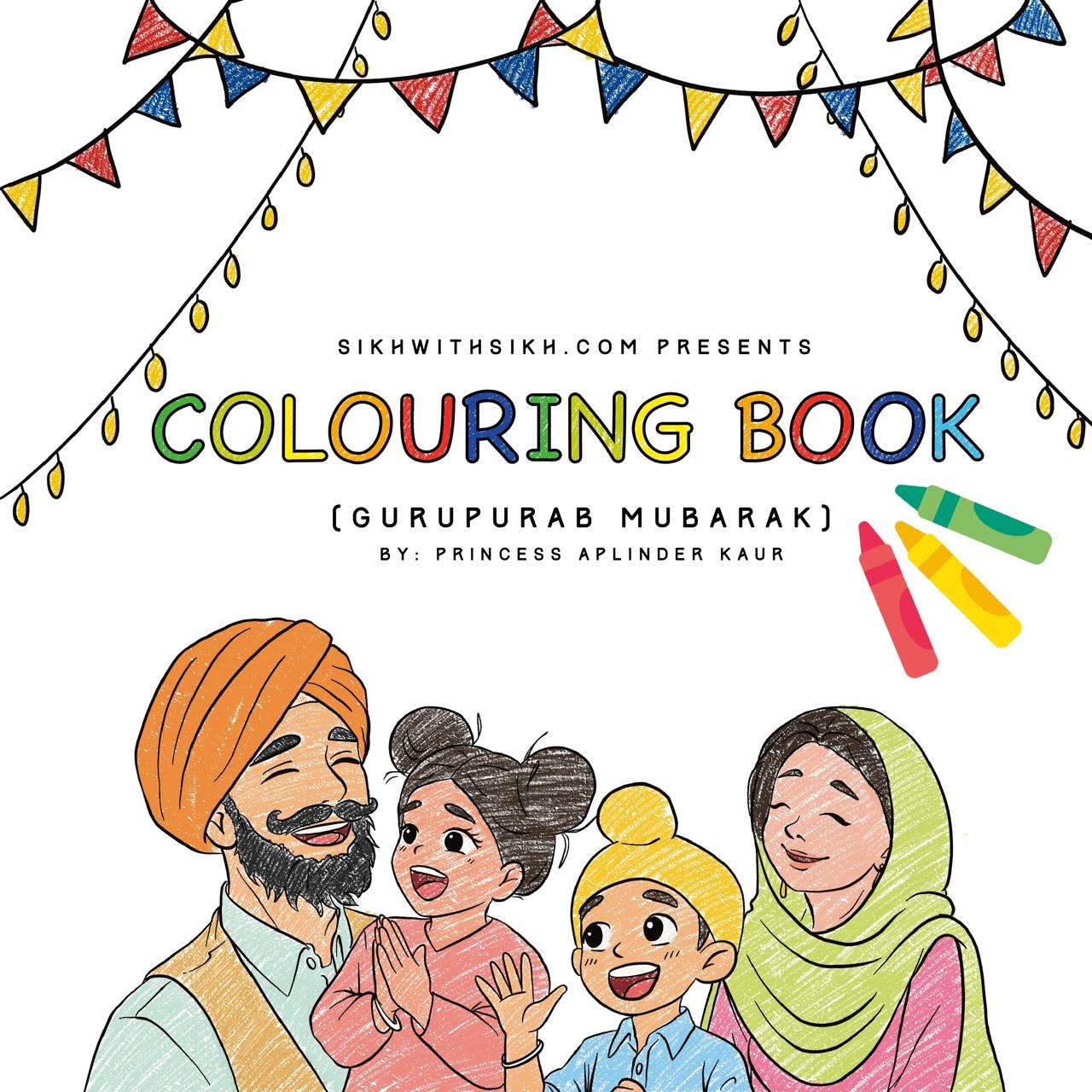 Guru Purab Mubarak Coloring Book (Paperback)